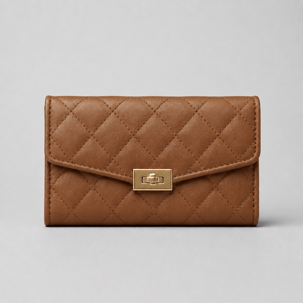 Leather Wallet with Spin Clasp